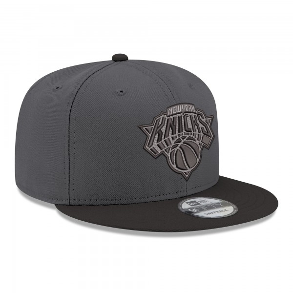 Бейсболка New York Knicks New Era Gray/Black Logo 2-Tone 9FIFTY Snapback