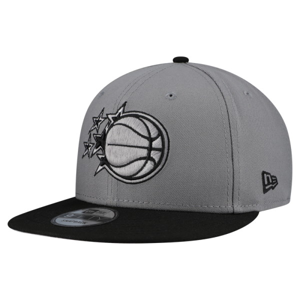 Бейсболка Orlando Magic New Era Gray Core Logo Storm Gray Two-Tone 9FIFTY Snapback