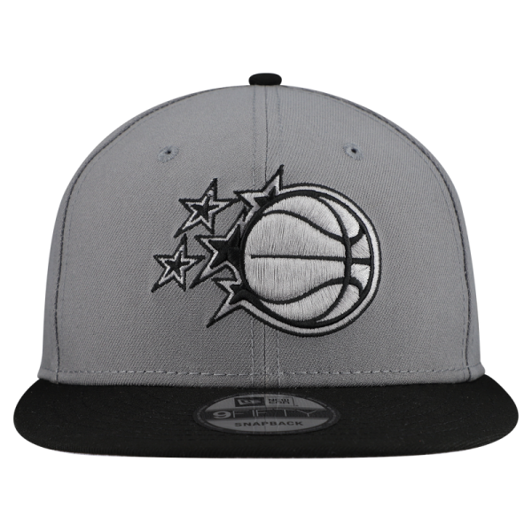 Бейсболка Orlando Magic New Era Gray Core Logo Storm Gray Two-Tone 9FIFTY Snapback