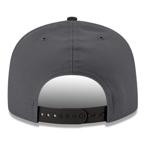 Бейсболка Philadelphia 76ers New Era Gray/Black Logo 2-Tone 9FIFTY Snapback
