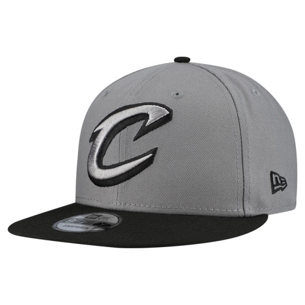 Бейсболка Cleveland Cavaliers New Era Gray Core Logo Storm Gray Two-Tone 9FIFTY Snapback