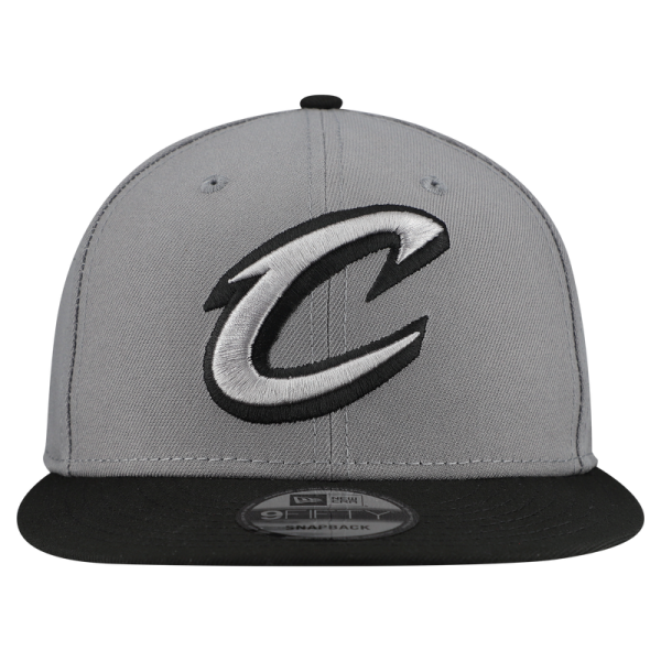 Бейсболка Cleveland Cavaliers New Era Gray Core Logo Storm Gray Two-Tone 9FIFTY Snapback
