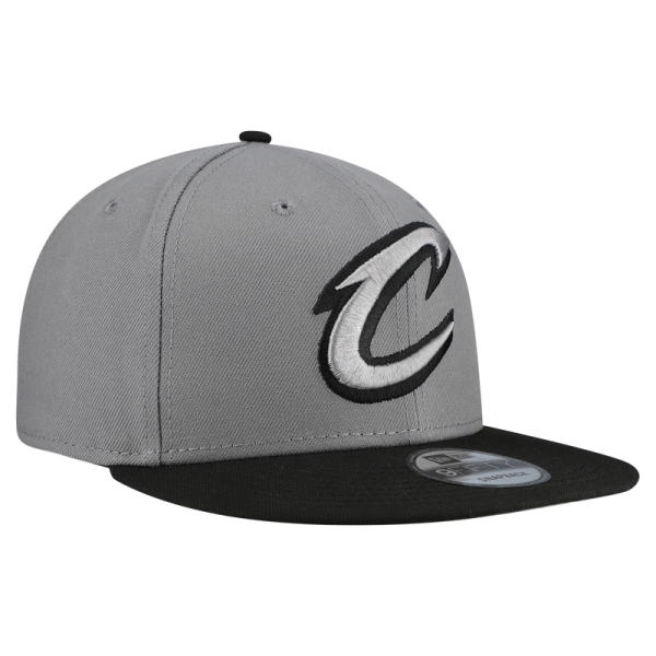 Бейсболка Cleveland Cavaliers New Era Gray Core Logo Storm Gray Two-Tone 9FIFTY Snapback