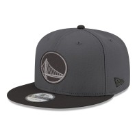Бейсболка Golden State Warriors New Era Gray/Black Logo 2-Tone 9FIFTY Snapback