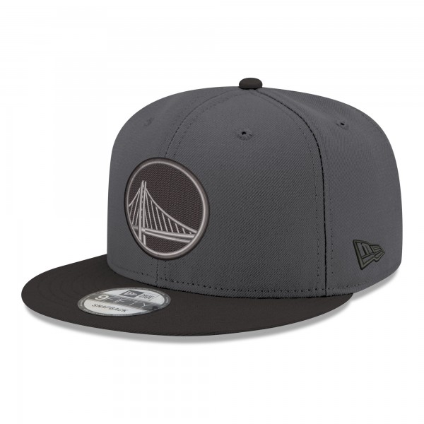 Бейсболка Golden State Warriors New Era Gray/Black Logo 2-Tone 9FIFTY Snapback