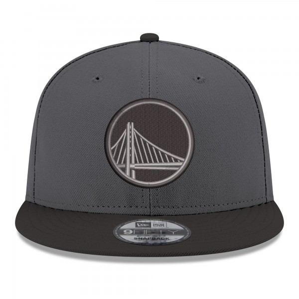 Бейсболка Golden State Warriors New Era Gray/Black Logo 2-Tone 9FIFTY Snapback