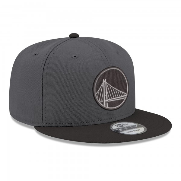 Бейсболка Golden State Warriors New Era Gray/Black Logo 2-Tone 9FIFTY Snapback