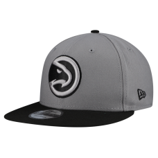 Бейсболка Atlanta Hawks New Era Gray Core Logo Storm Gray Two-Tone 9FIFTY Snapback
