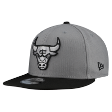 Бейсболка Chicago Bulls New Era Gray Core Logo Storm Gray Two-Tone 9FIFTY Snapback