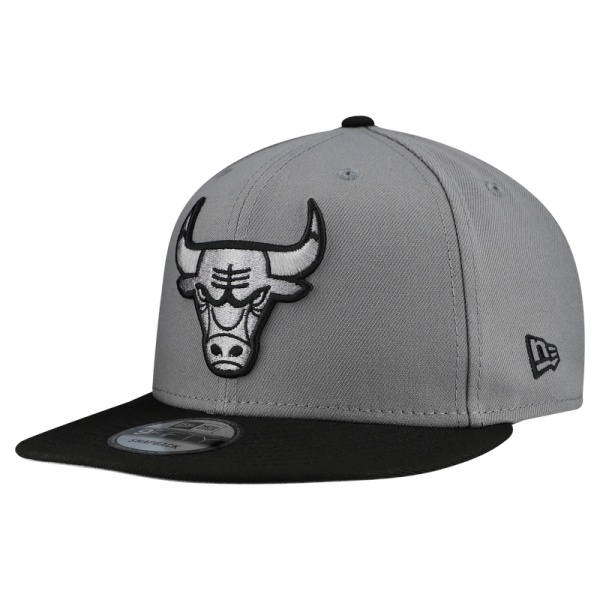 Бейсболка Chicago Bulls New Era Gray Core Logo Storm Gray Two-Tone 9FIFTY Snapback