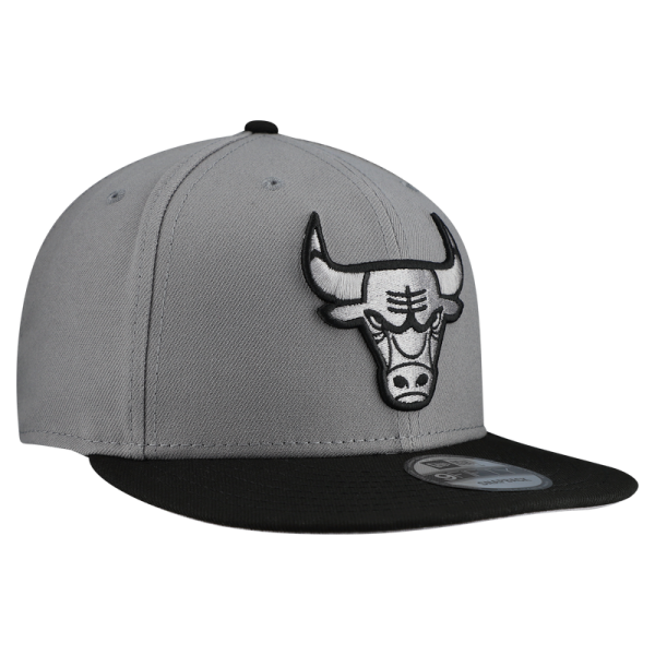 Бейсболка Chicago Bulls New Era Gray Core Logo Storm Gray Two-Tone 9FIFTY Snapback