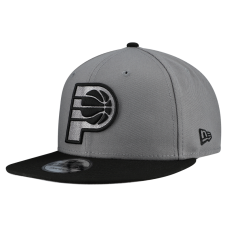 Бейсболка Indiana Pacers New Era Gray Core Logo Storm Gray Two-Tone 9FIFTY Snapback