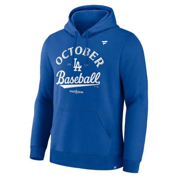 Los Angeles Dodgers Royal 2025 MLB Postseason Locker Room Pullover Hoodie