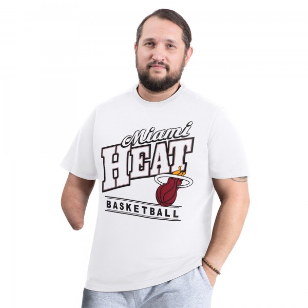 Miami Heat G-III Sports by Carl Banks White Adaptive Headliner T-Shirt