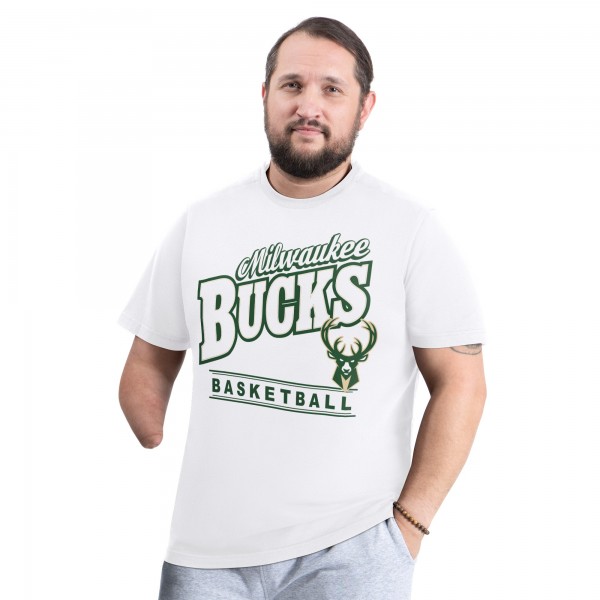 Milwaukee Bucks G-III Sports by Carl Banks White Adaptive Headliner T-Shirt
