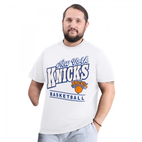 New York Knicks G-III Sports by Carl Banks White Adaptive Headliner T-Shirt