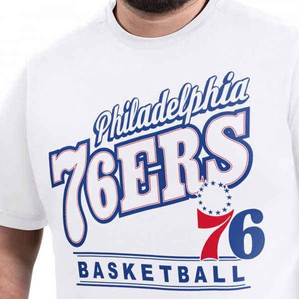 Philadelphia 76ers G-III Sports by Carl Banks White Adaptive Headliner T-Shirt