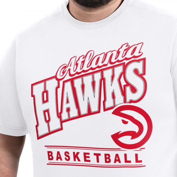 Футболка Atlanta Hawks G-III Sports by Carl Banks White Adaptive Headliner