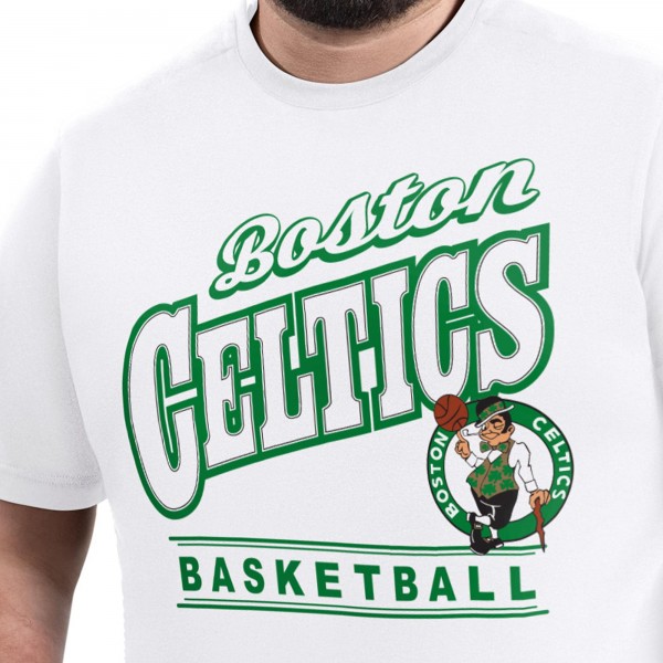 Boston Celtics G-III Sports by Carl Banks White Adaptive Headliner T-Shirt