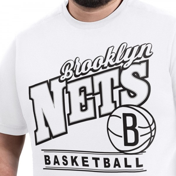 Brooklyn Nets G-III Sports by Carl Banks White Adaptive Headliner T-Shirt