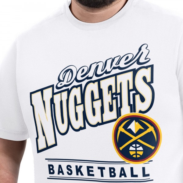 Denver Nuggets G-III Sports by Carl Banks White Adaptive Headliner T-Shirt