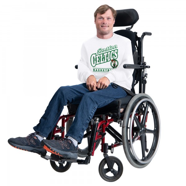 Boston Celtics G-III Sports by Carl Banks White Adaptive Headliner Fleece Crewneck Sweatshirt