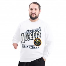 Кофта Denver Nuggets G-III Sports by Carl Banks White Adaptive Headliner Fleece Crewneck