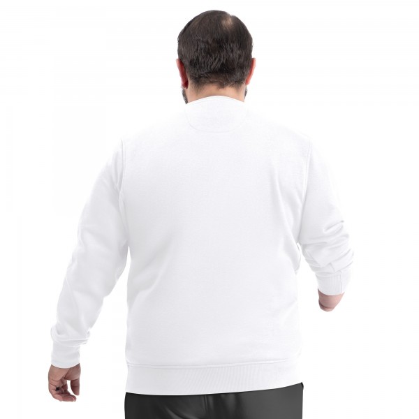 Detroit Pistons G-III Sports by Carl Banks White Adaptive Headliner Fleece Crewneck Sweatshirt