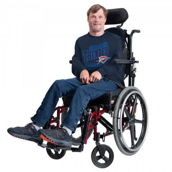 Кофта Oklahoma City Thunder G-III Sports by Carl Banks Navy Adaptive Headliner Fleece Crewneck