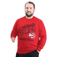 Кофта Atlanta Hawks G-III Sports by Carl Banks Red Adaptive Headliner Fleece Crewneck