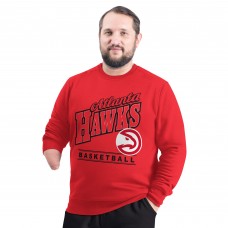 Кофта Atlanta Hawks G-III Sports by Carl Banks Red Adaptive Headliner Fleece Crewneck