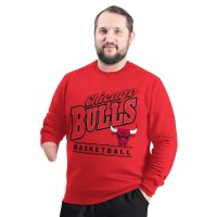 Кофта Chicago Bulls G-III Sports by Carl Banks Red Adaptive Headliner Fleece Crewneck