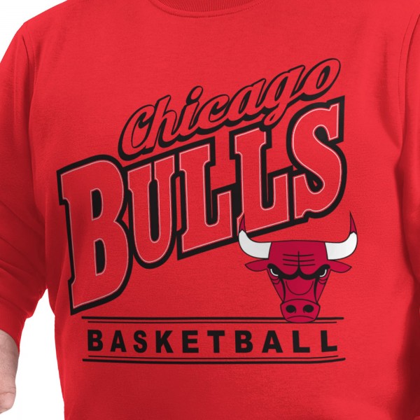 Кофта Chicago Bulls G-III Sports by Carl Banks Red Adaptive Headliner Fleece Crewneck