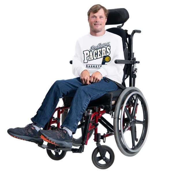 Indiana Pacers G-III Sports by Carl Banks White Adaptive Headliner Fleece Crewneck Sweatshirt