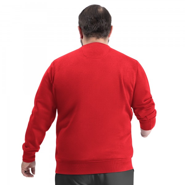 Philadelphia 76ers G-III Sports by Carl Banks Red Adaptive Headliner Fleece Crewneck Sweatshirt