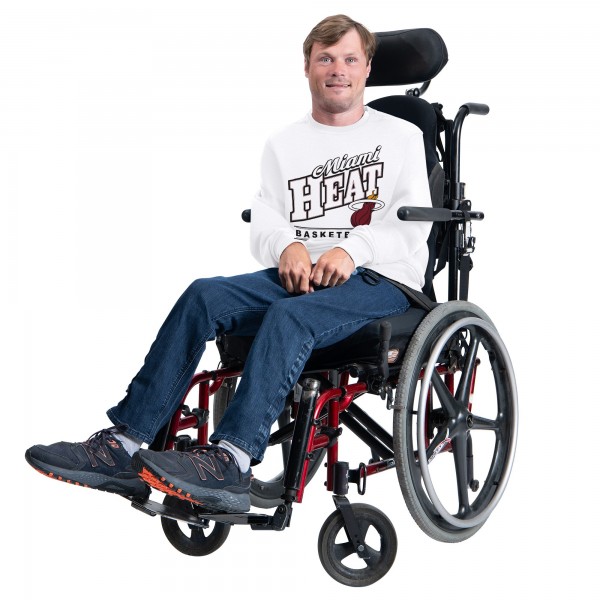 Miami Heat G-III Sports by Carl Banks White Adaptive Headliner Fleece Crewneck Sweatshirt
