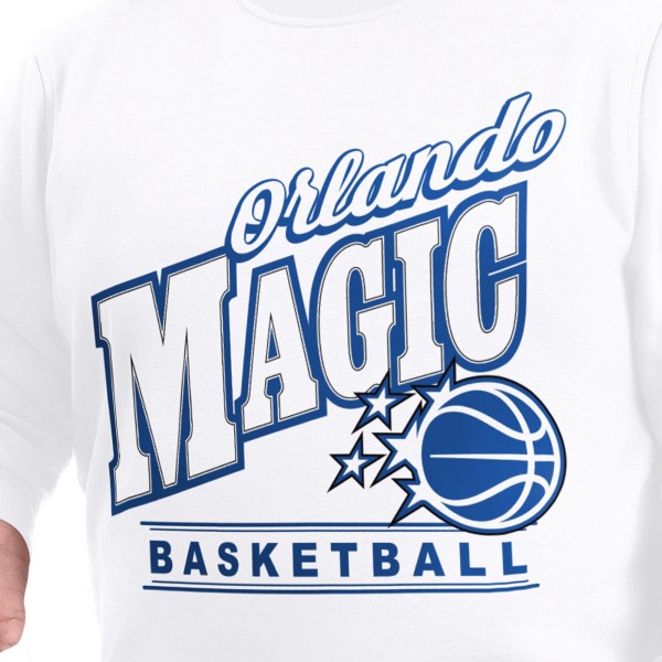 Кофта Orlando Magic G-III Sports by Carl Banks White Adaptive Headliner Fleece Crewneck