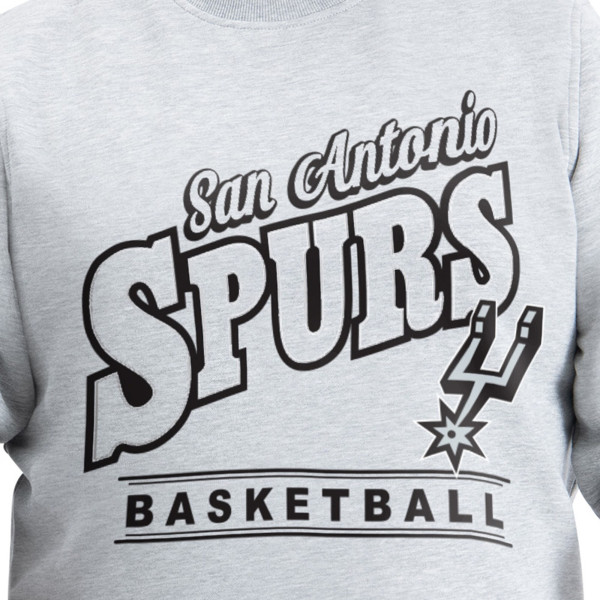 Свитшот San Antonio Spurs G-III Sports by Carl Banks Gray Adaptive Headliner Fleece