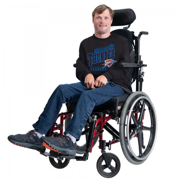 Кофта Oklahoma City Thunder G-III Sports by Carl Banks Black Adaptive Headliner Fleece Crewneck