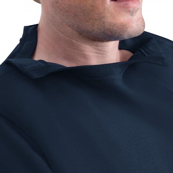 Кофта Denver Nuggets G-III Sports by Carl Banks Navy Adaptive Headliner Fleece Crewneck