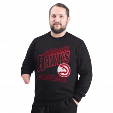 Кофта Atlanta Hawks G-III Sports by Carl Banks Black Adaptive Headliner Fleece Crewneck