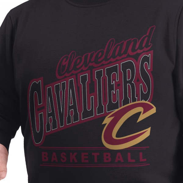Cleveland Cavaliers G-III Sports by Carl Banks Black Adaptive Headliner Fleece Crewneck Sweatshirt