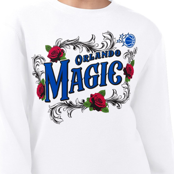 Женская свитшот Orlando Magic G-III 4Her by Carl Banks White Roses Fleece Tri-Blend