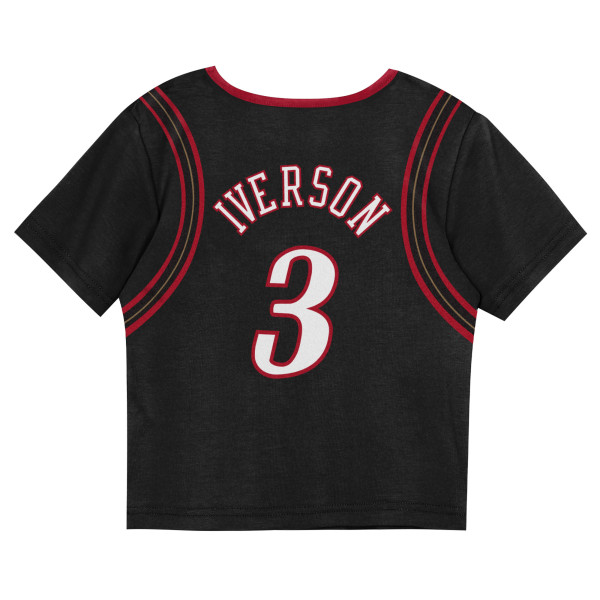 Футболка Preschool Philadelphia 76ers Allen Iverson Mitchell & Ness Black Play by Place Two-Pack & Shorts Set