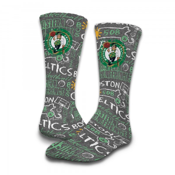 Подростковая Boston Celtics ISlide Chalk Socks & Slide Sandals Bundle