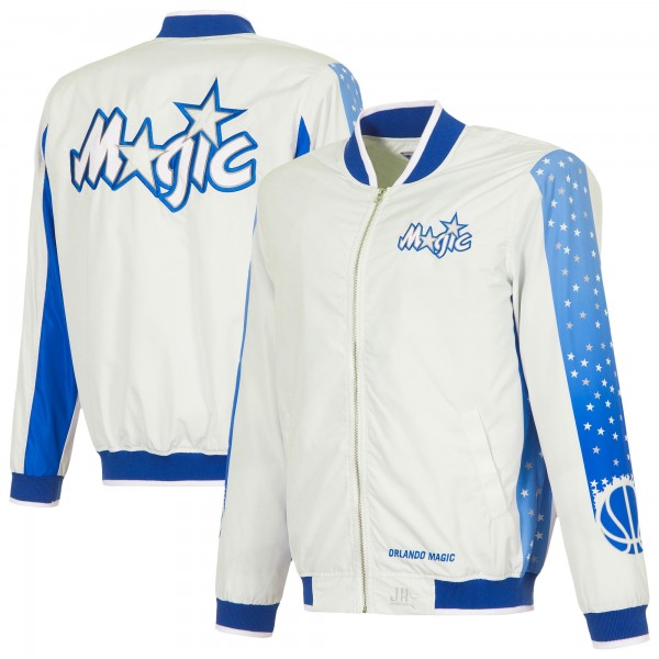 Orlando Magic JH Design Gray City Edition Full-Zip Bomber Jacket