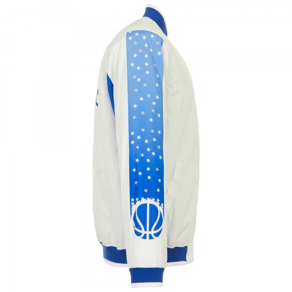 Orlando Magic JH Design Gray City Edition Full-Zip Bomber Jacket