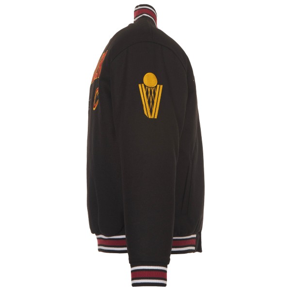 Cleveland Cavaliers JH Design Black Reversible Wool Full-Snap Jacket