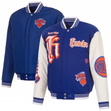 New York Knicks JH Design Blue Gothic Full-Button Jacket