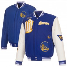 Golden State Warriors JH Design Royal Gothic Full-Button Jacket